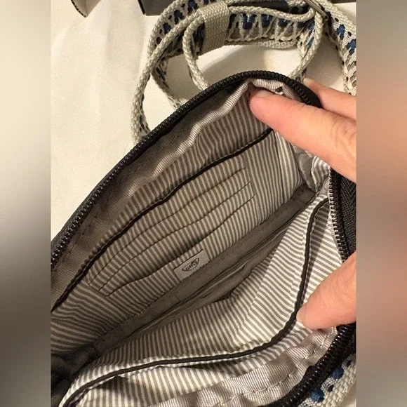 Travelon Boho Quilted RFID Blocking Belt Bag Crossbody quilted black Adj Strap - Picture 10 of 15